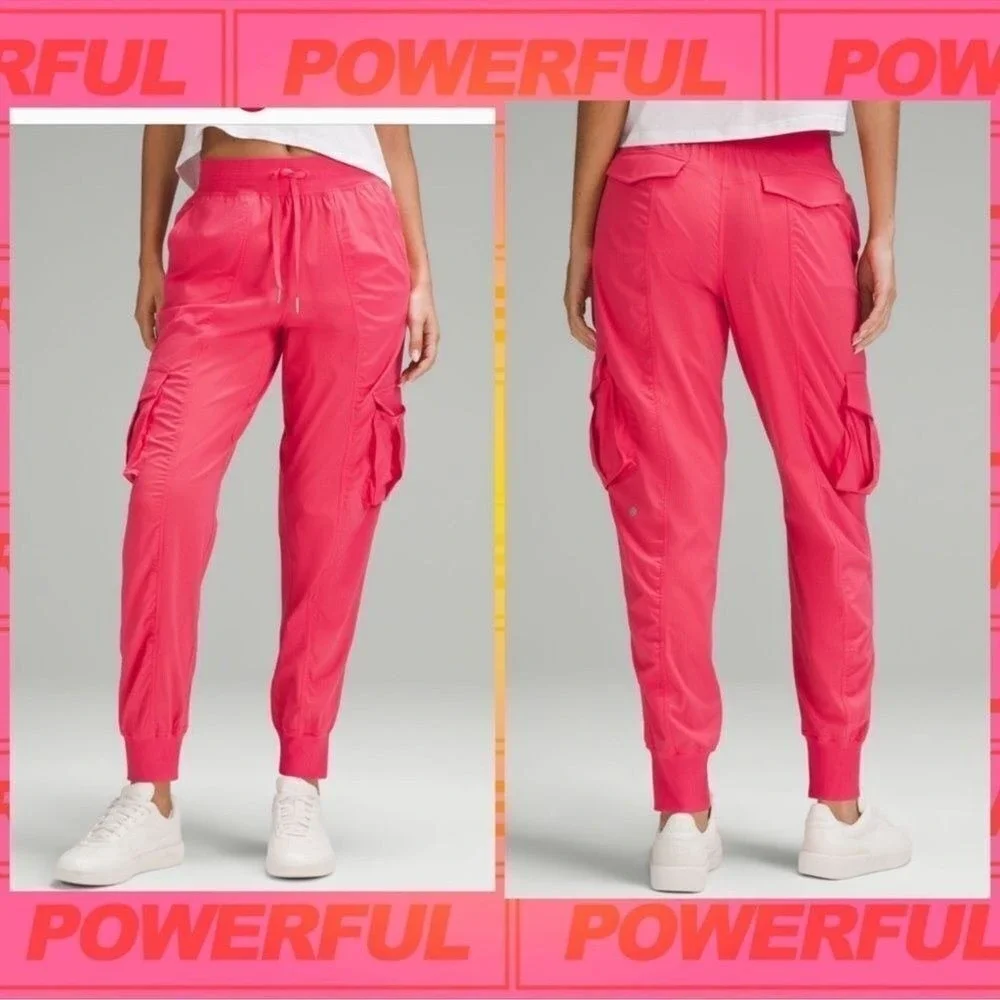 Lululemon Dance Studio Mid-Rise Cargo Jogger Glazed pink large NWT